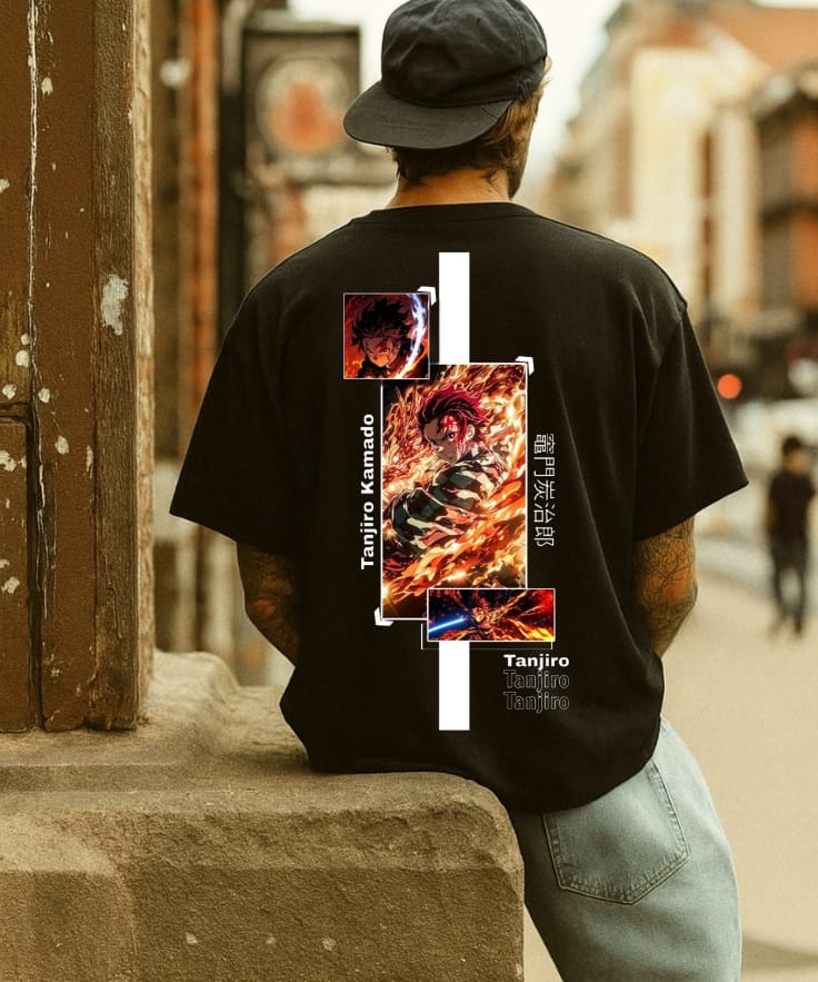 Tanjiro Kamado Demon Slayer Anime T-Shirt – Water Breathing Graphic Tee