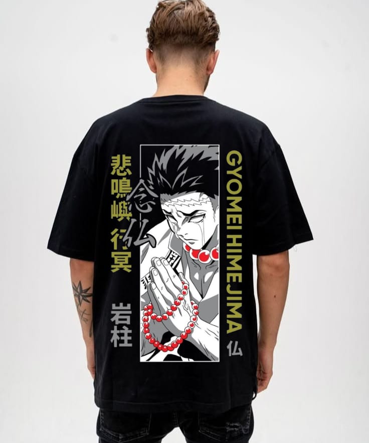 Gyomei Himejima Stone Hashira Anime T-Shirt – Demon Slayer Graphic Tee