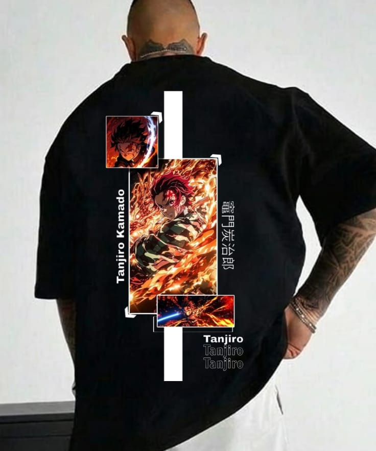 Tanjiro Kamado Demon Slayer Anime T-Shirt – Water Breathing Graphic Tee