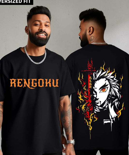 Kyojuro Rengoku Flame Hashira Anime T-Shirt – Demon Slayer Graphic Tee