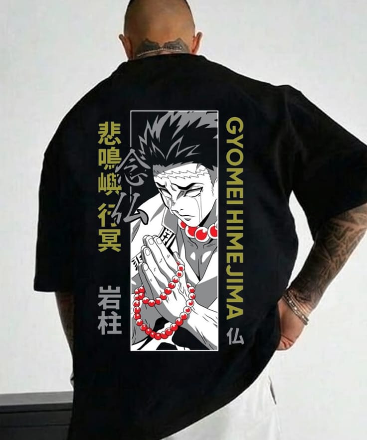 Gyomei Himejima Stone Hashira Anime T-Shirt – Demon Slayer Graphic Tee