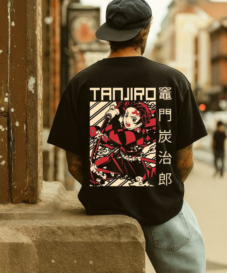 Tanjiro Kamado Hero of Demon Slayer T-Shirt – Anime Graphic Tee