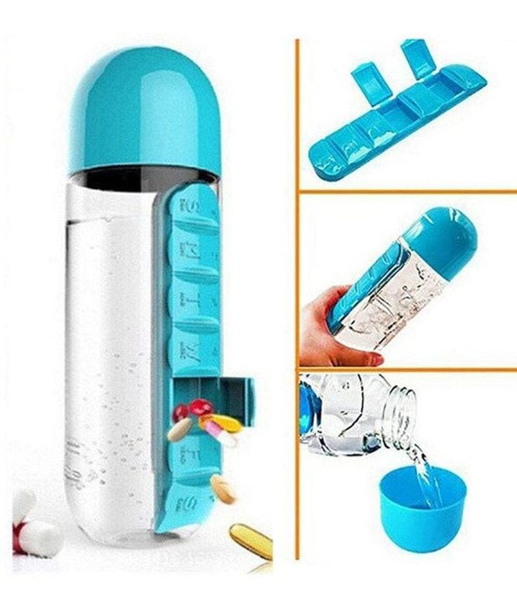 Pill Storage Water Bottle