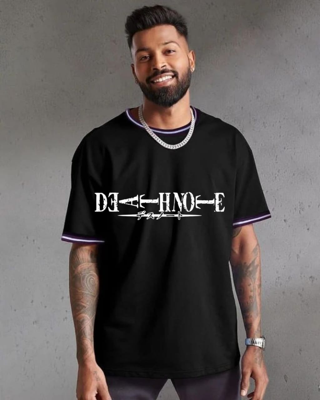 Death Note Oversized T-Shirt | L Edition | Anime Streetwear Graphic Tee for Men