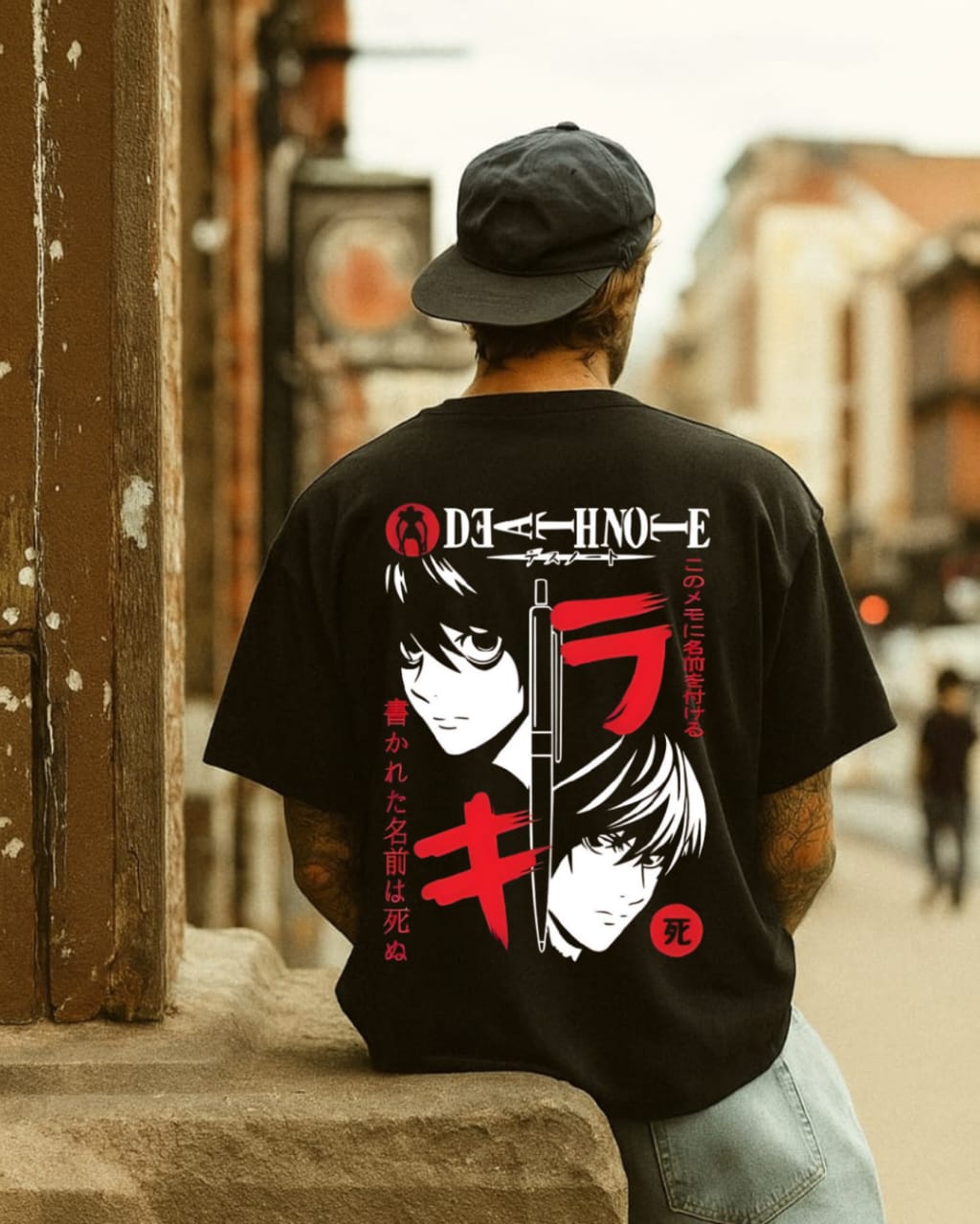 Death Note Minimal Tee – Shinigami Silhouette