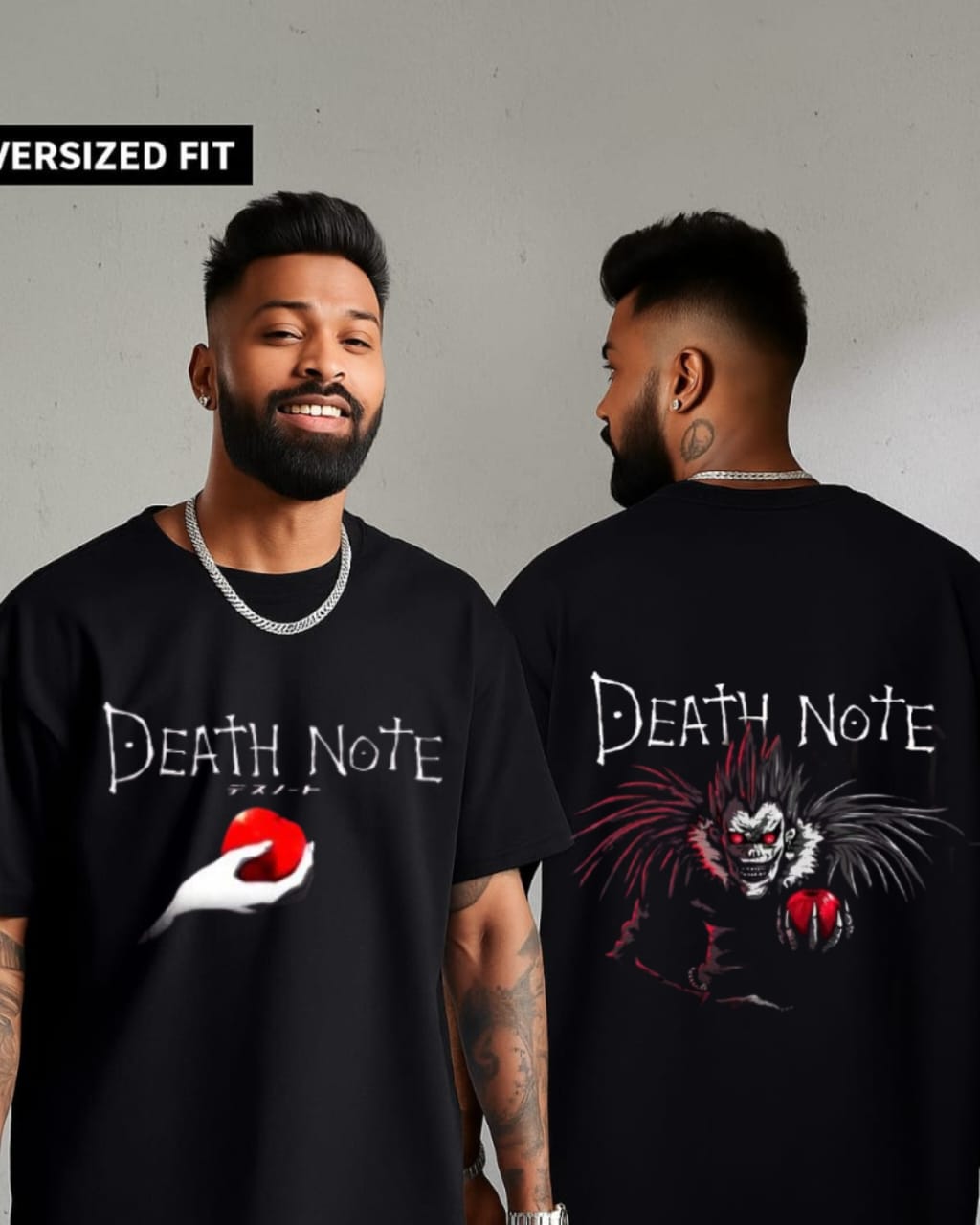 Death Note Oversized Anime T-Shirt | Dark Aesthetic Streetwear | Unisex Graphic Tee