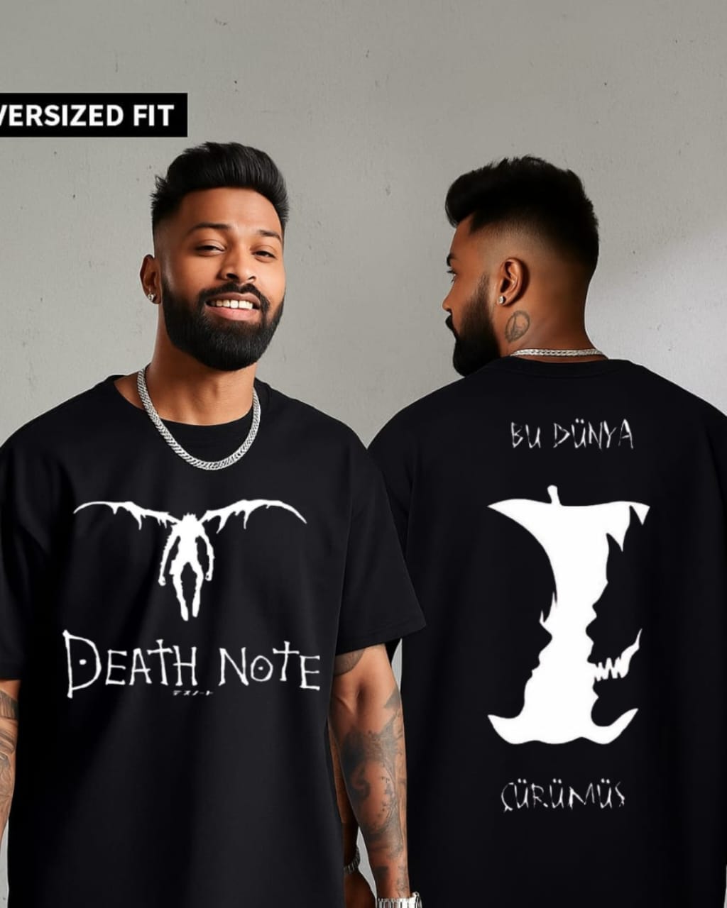 Death Note Oversized T-Shirt | “Bu Dünya Çürümüş” Edition | Dark Anime Streetwear Tee
