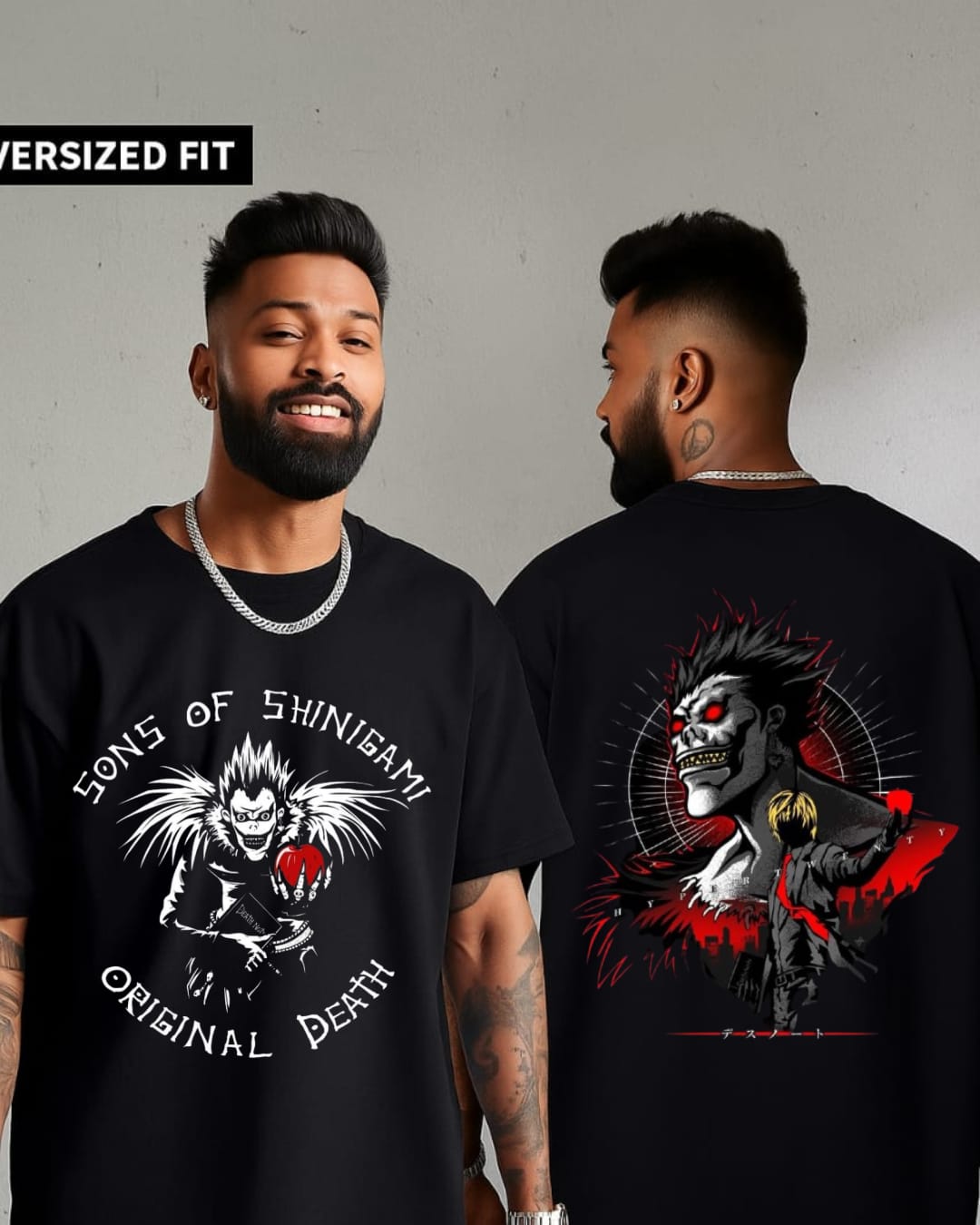 Death Note Oversized T-Shirt | Sons of Shinigami Edition | Dark Anime Streetwear Tee