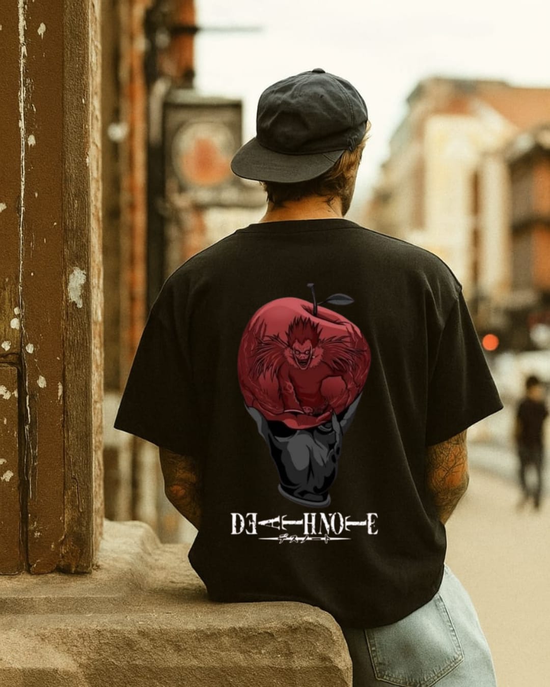Death Note Cyberpunk Tee – Neon Shinigami Edition
