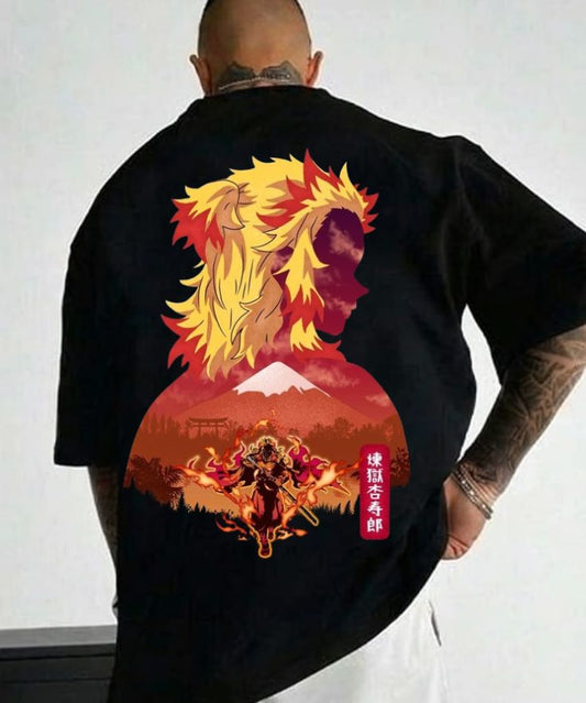 Rengoku Oversized T-Shirt | Flame Hashira Edition | Demon Slayer Streetwear