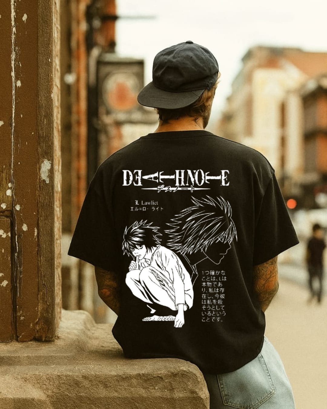 Death Note Minimal Graphic Tee – The Power of the Notebook