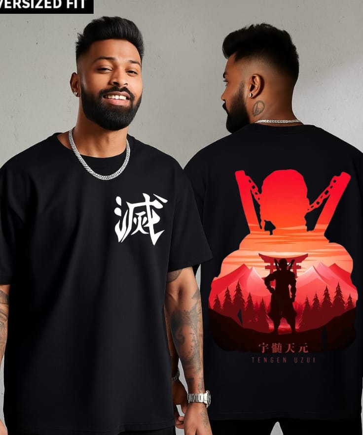 Demon Tenji Ninja Hashira Graphic T-Shirt