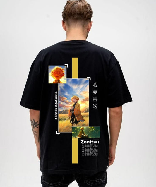Zenitsu Agatsuma Thunder Breathing Anime T-Shirt – Demon Slayer Graphic Tee